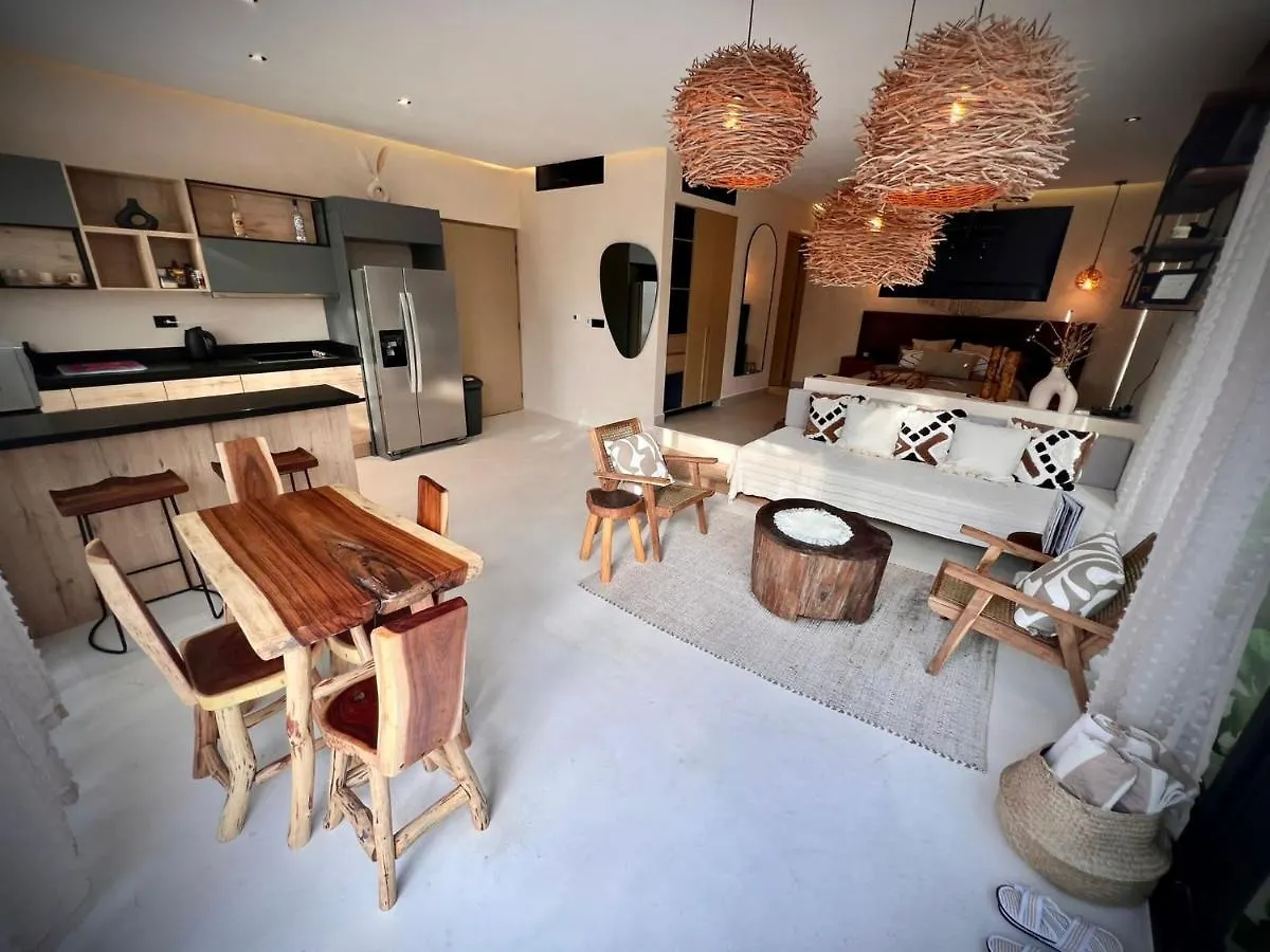 הוילה Xunkari Eco Luxury Bungalow In טולום מקסיקו
